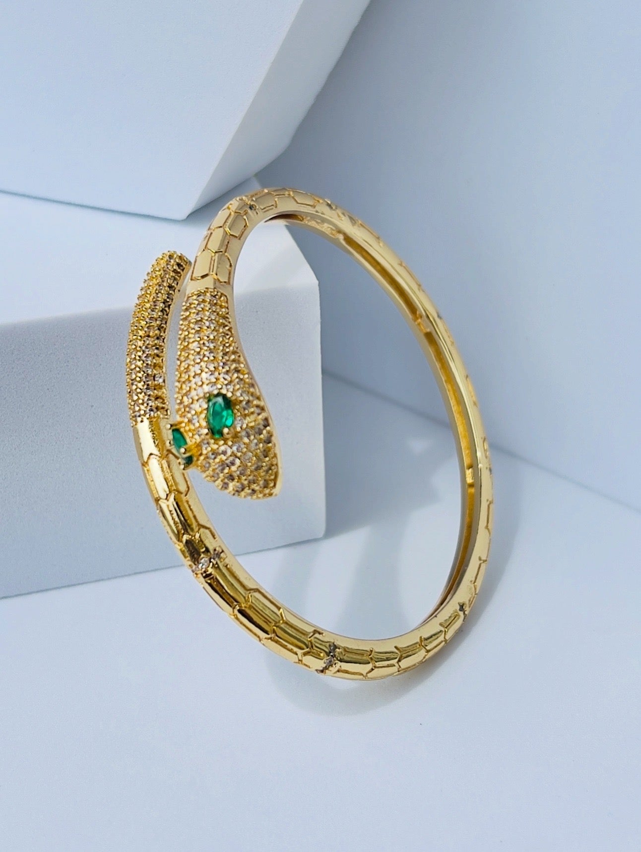 Emerald Eyes Luxury Serpenti Bracelet