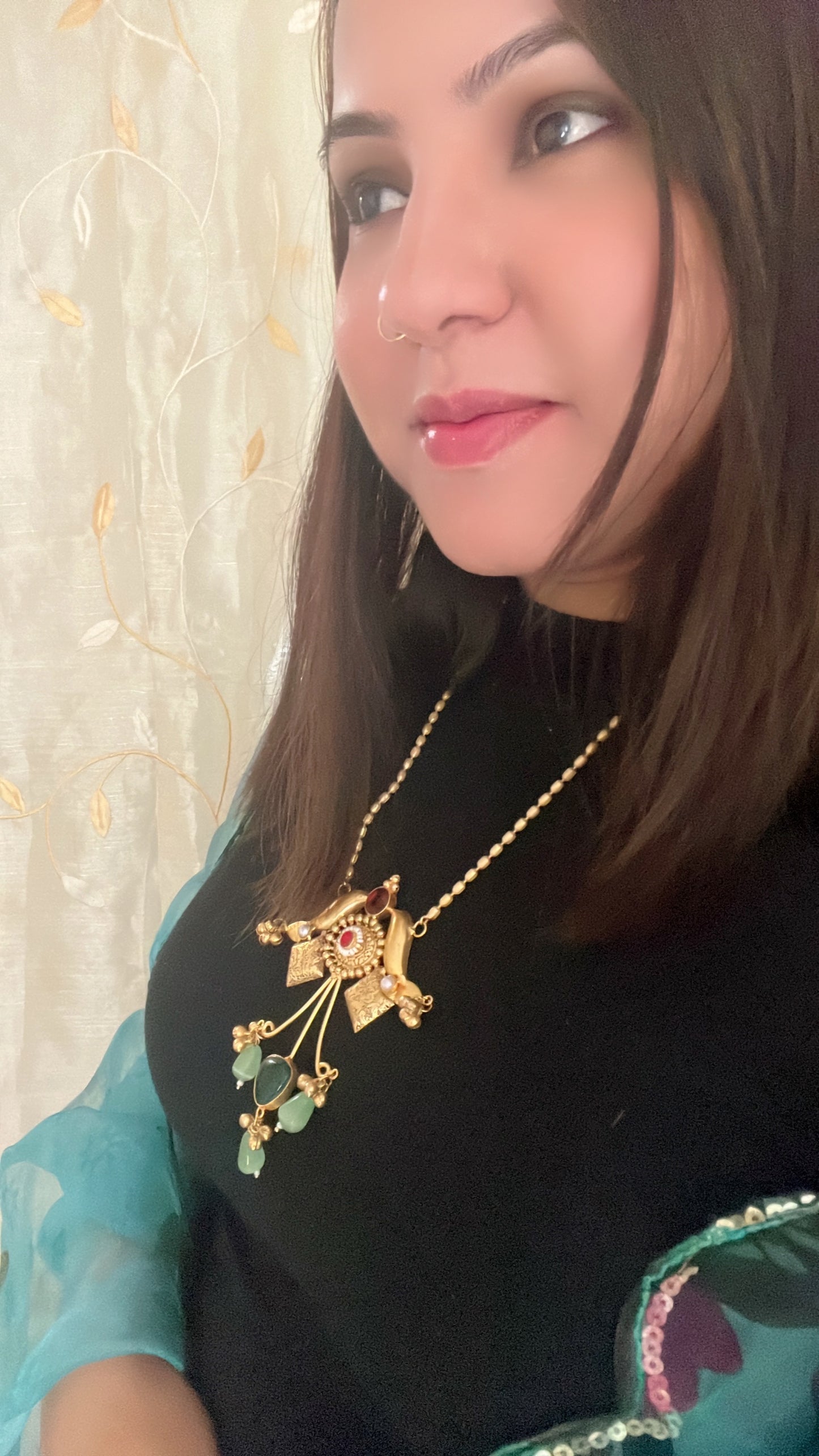 HANDCRAFTED RAJWADI NECKLACE DB-GP12300Z2