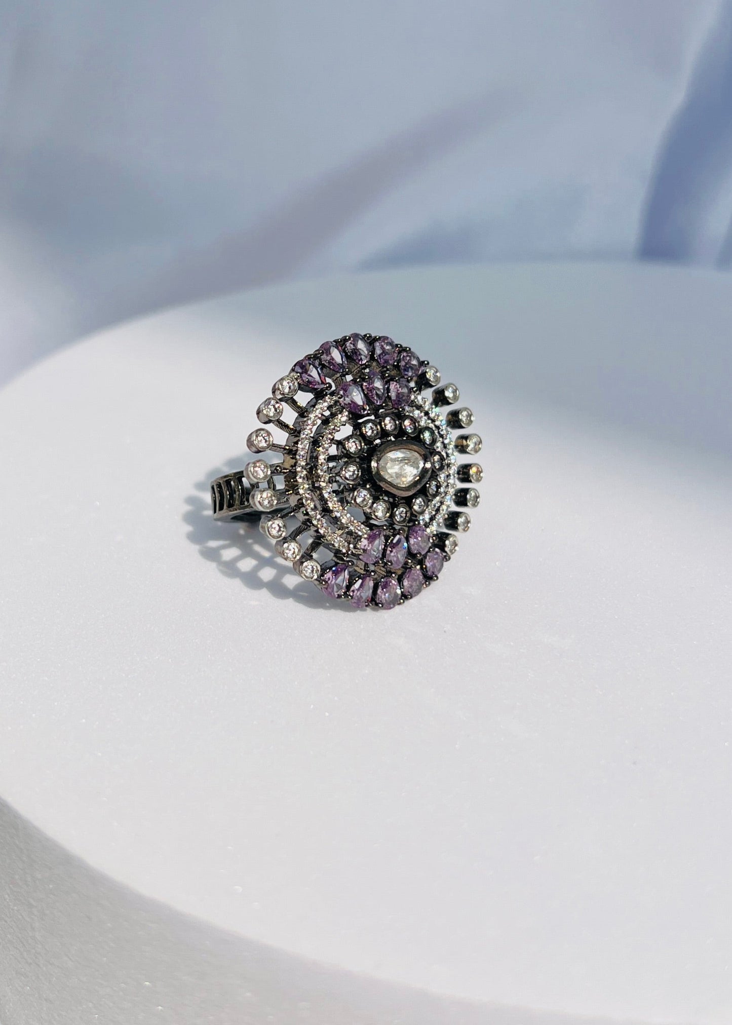 Lavie Cocktail Party ring in Lavender AD DB-AD19500Z2