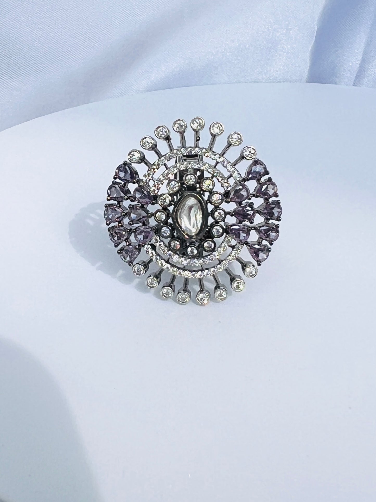 Lavie Cocktail Party ring in Lavender AD DB-AD19500Z2