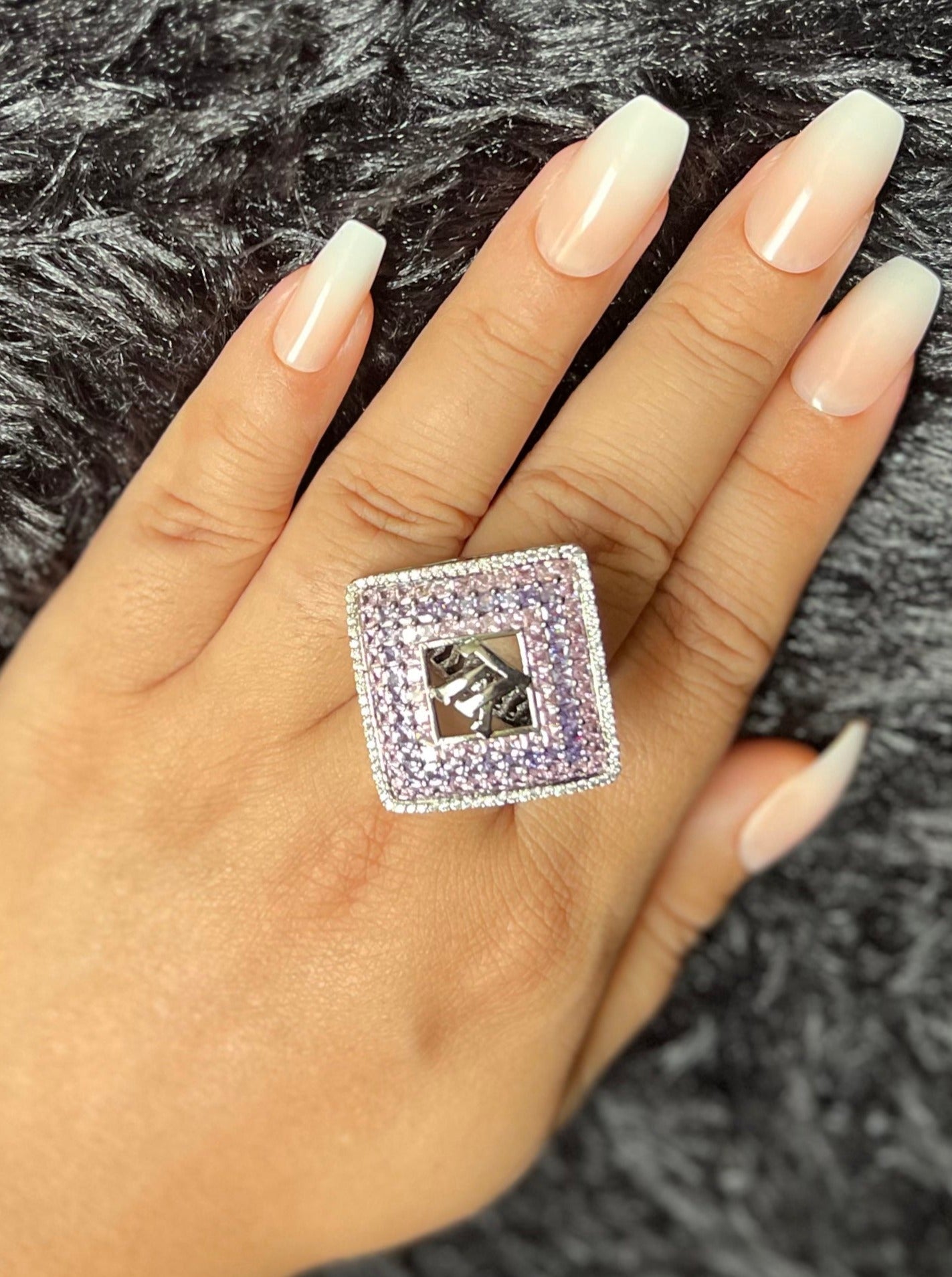 LV COCKTAIL PARTY PURPLE AD RING DB-AD110700Z2