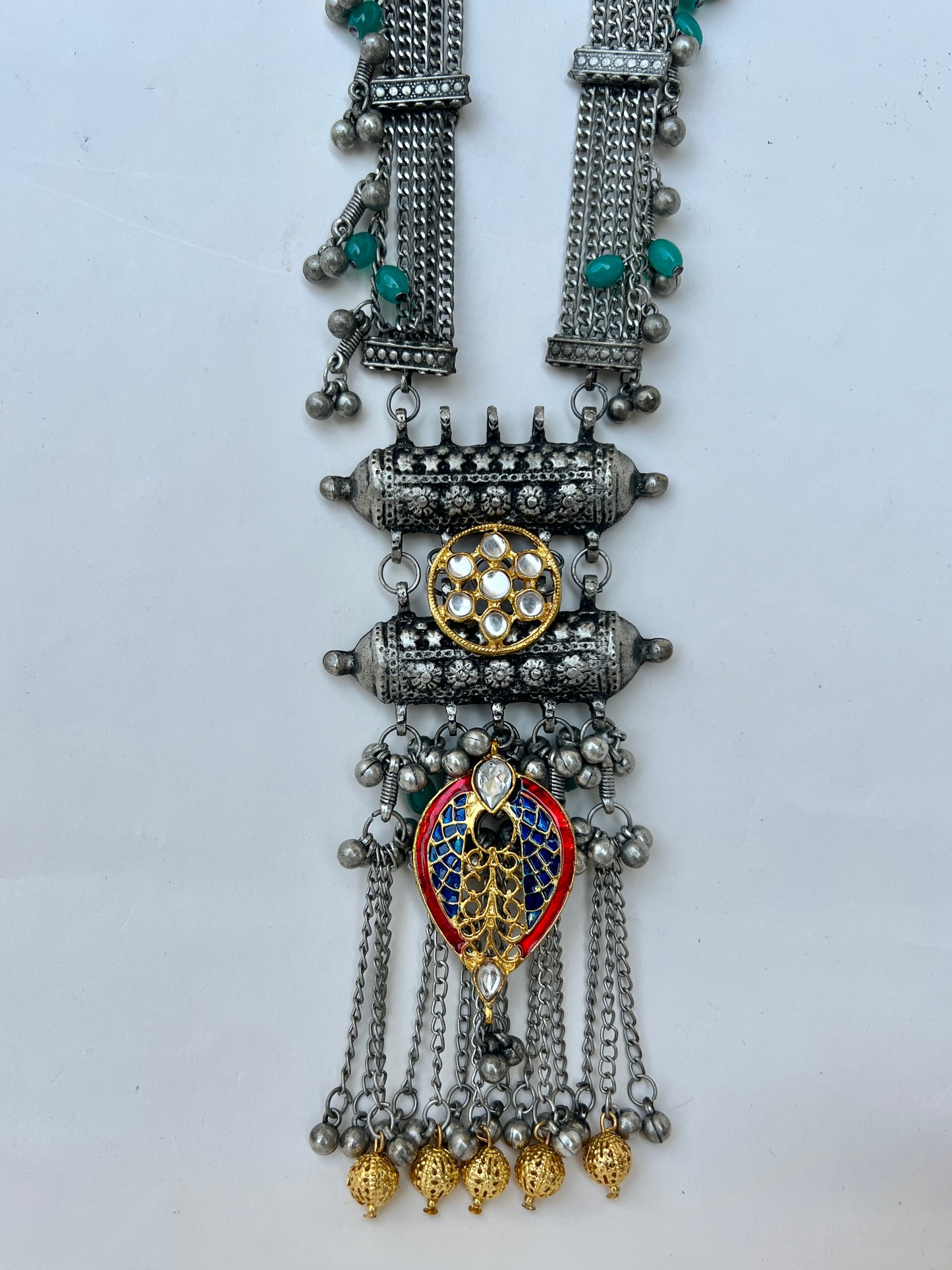 Adrisha Dual Tone Oxidise necklace DB-OX9800Z2