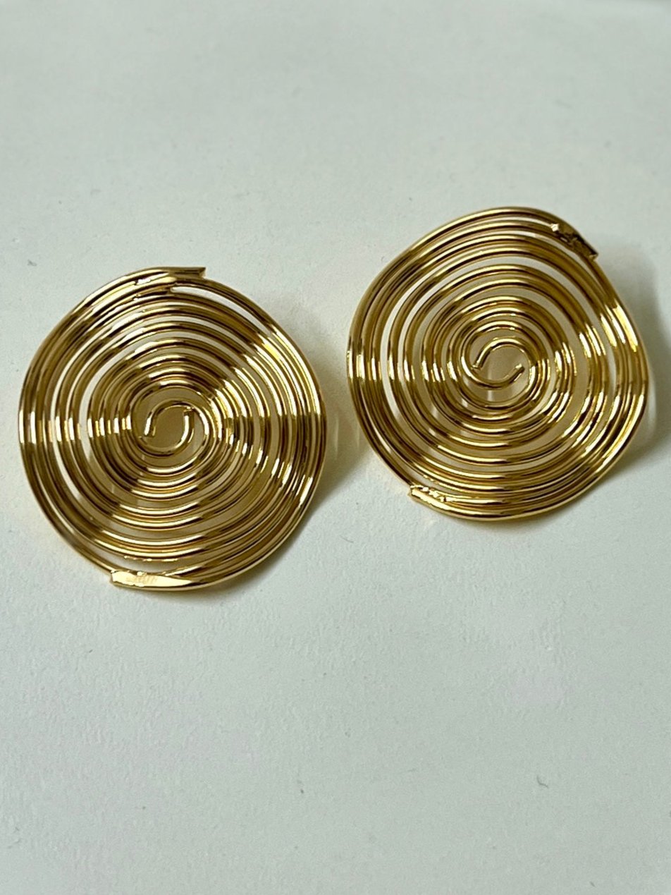 CIRCULAR RING STATEMENT EARRINGS DB-GP0800ZR