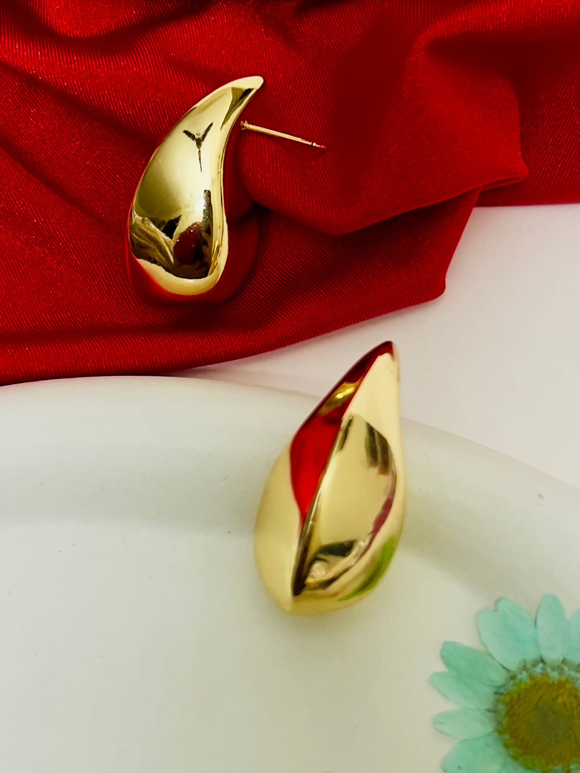 TEARDROP EARRINGS DB-GP1600X2