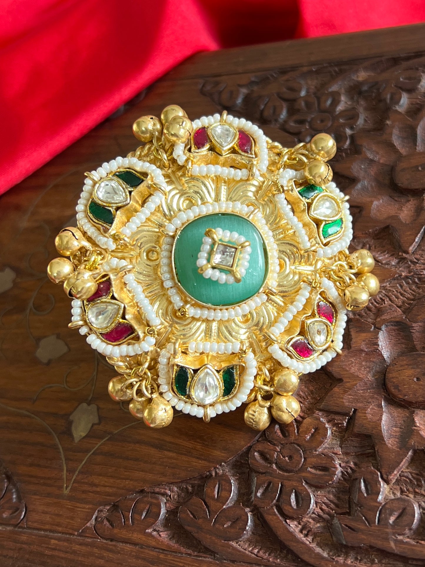 Tarini Kundan Statement Ring DB-GP113601Z2