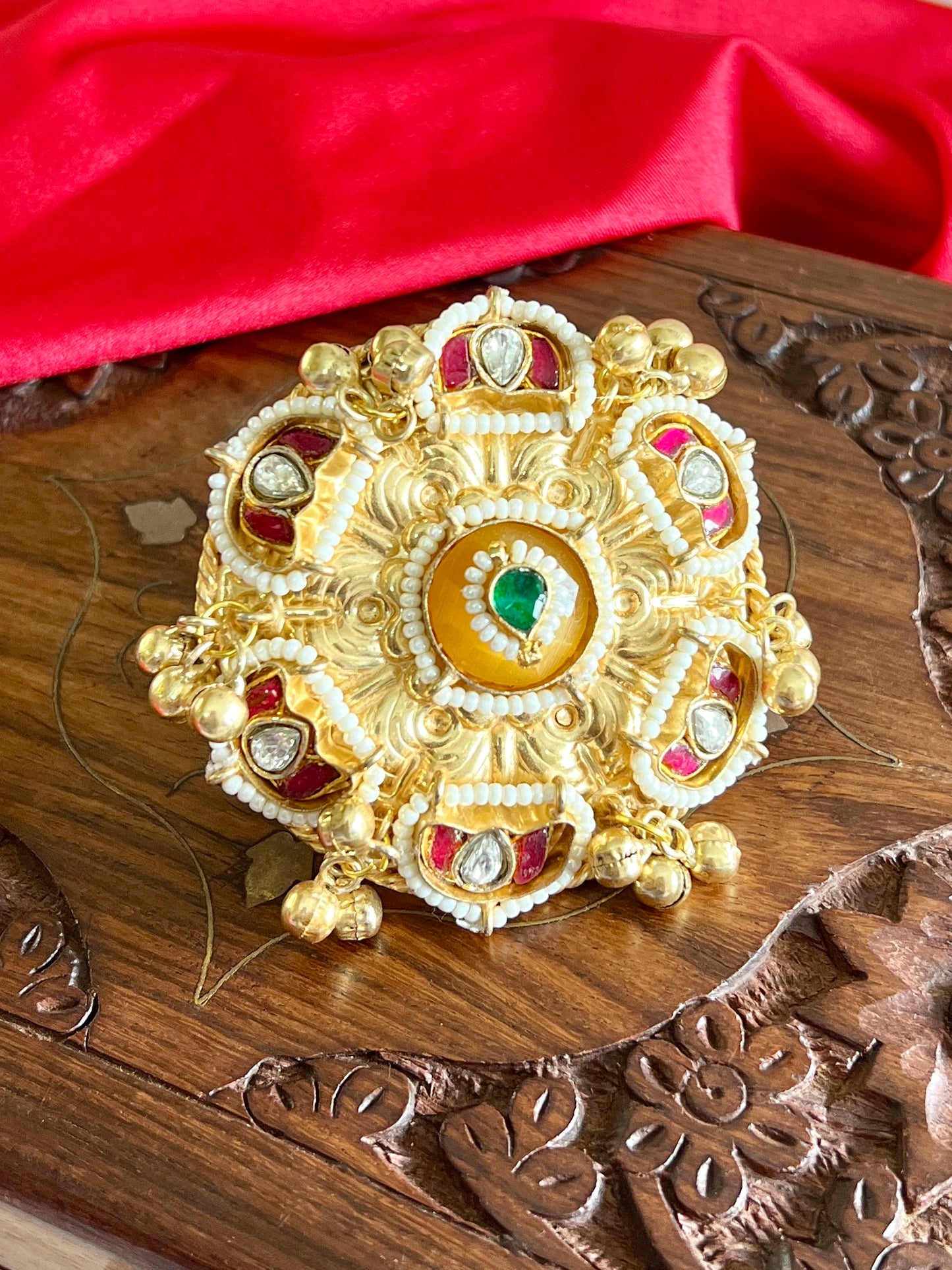 Tarini Kundan Statement Ring DB-GP113601Z2