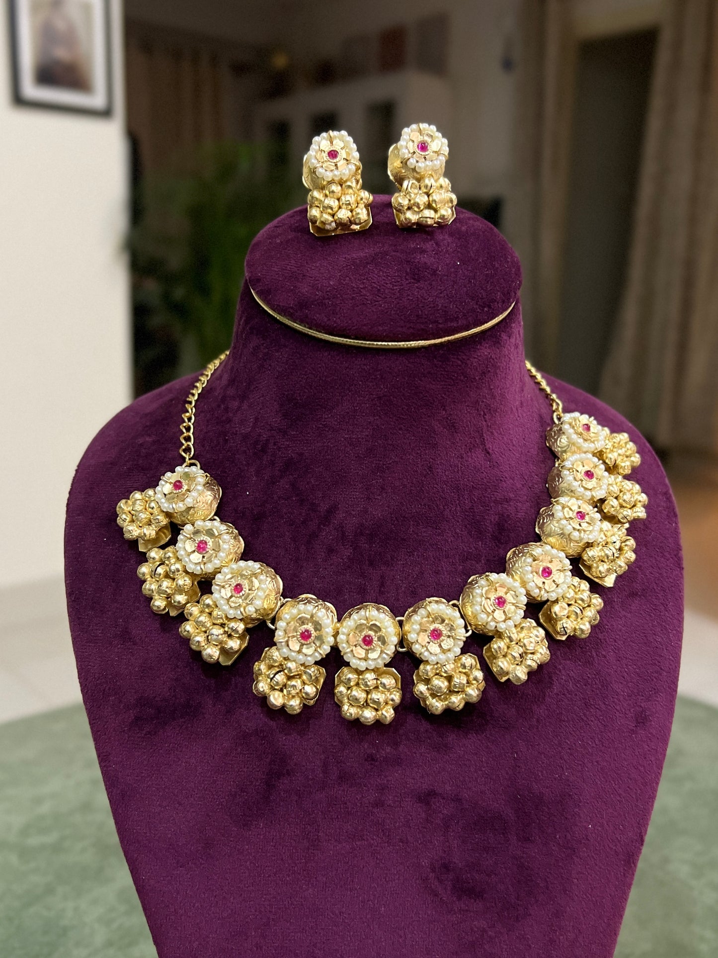 Navya Golden Necklace set DB-GP118001Z2