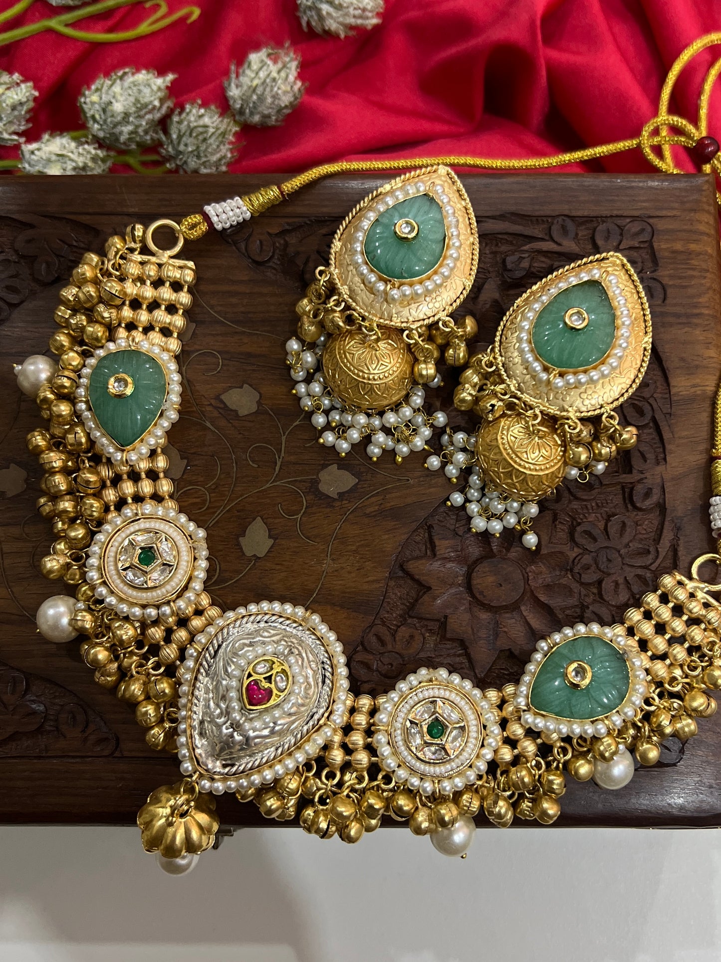 Vasundhara Fusion Jadau Necklace DB-GP142001Z2
