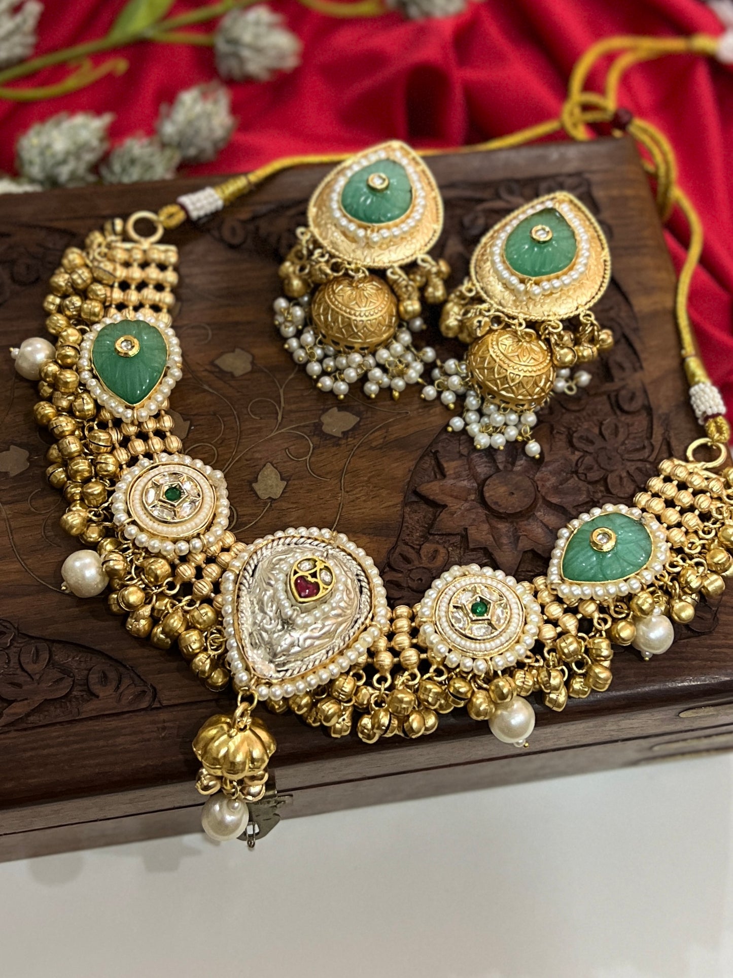 Vasundhara Fusion Jadau Necklace DB-GP142001Z2