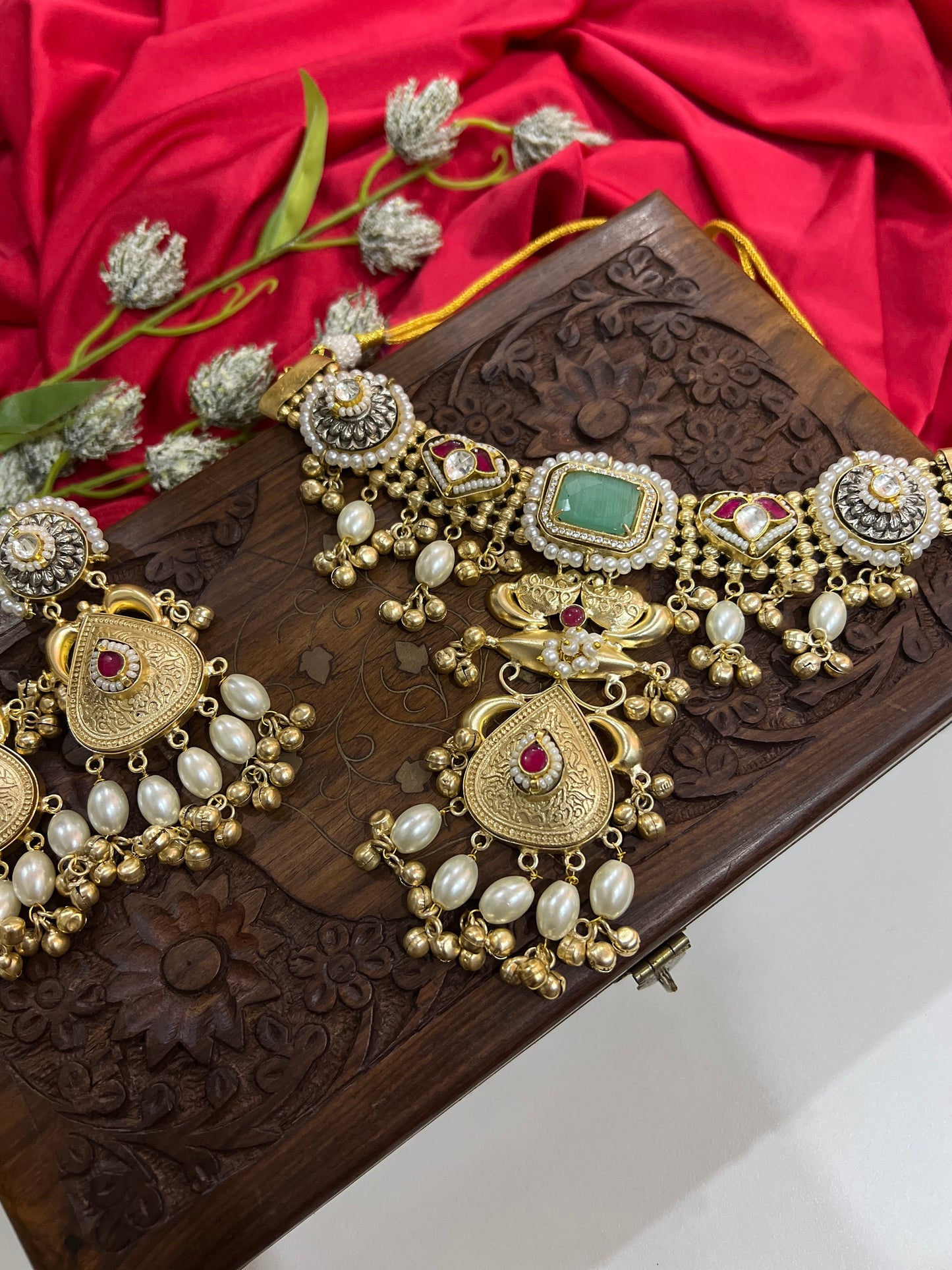 Veena Jadau Fusion Necklace DB-GP140001Z2