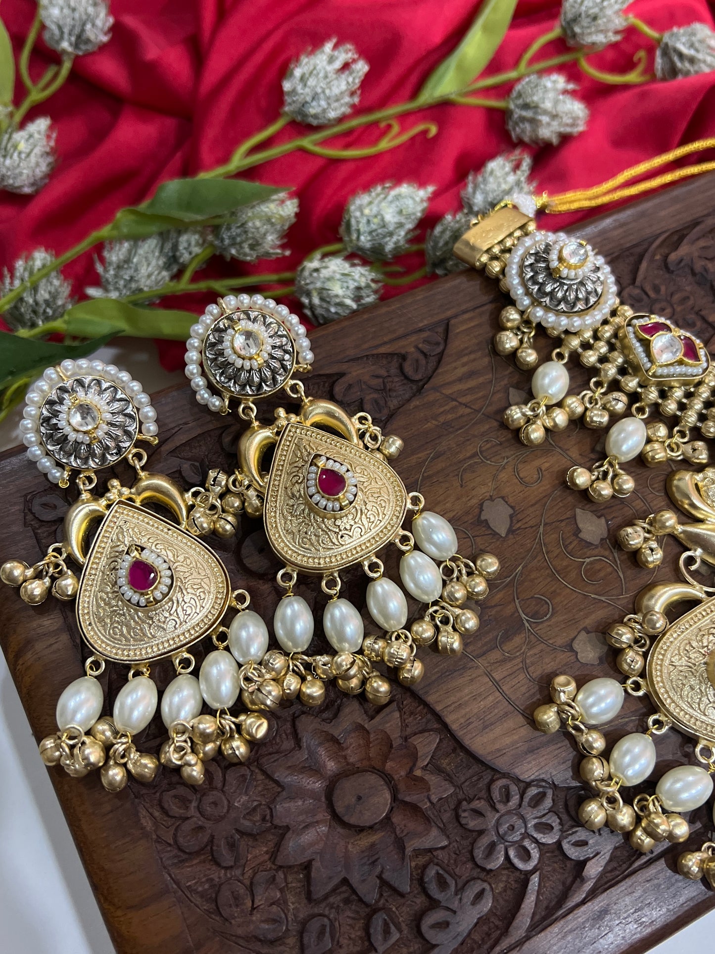 Veena Jadau Fusion Necklace DB-GP140001Z2