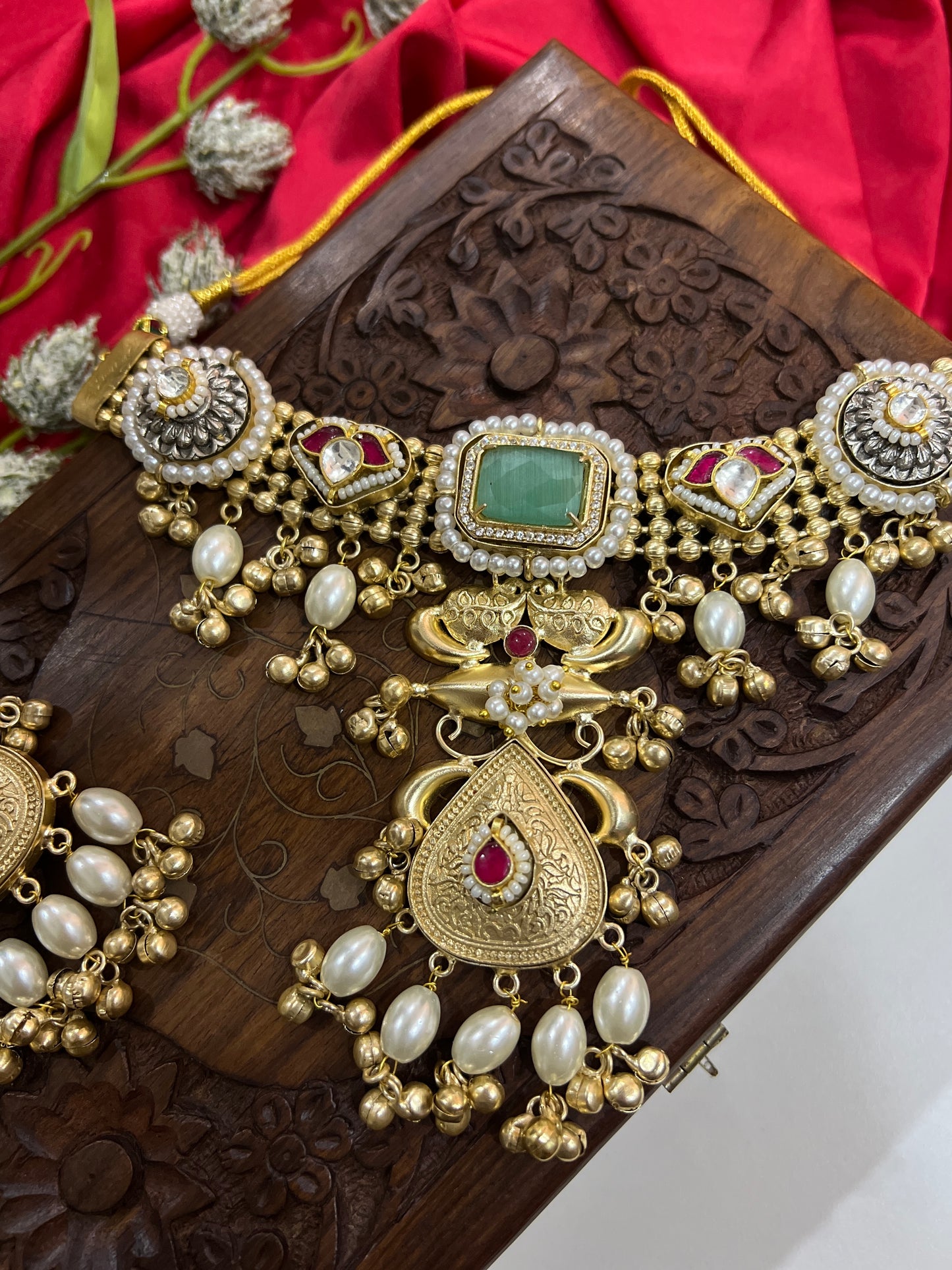Veena Jadau Fusion Necklace DB-GP140001Z2