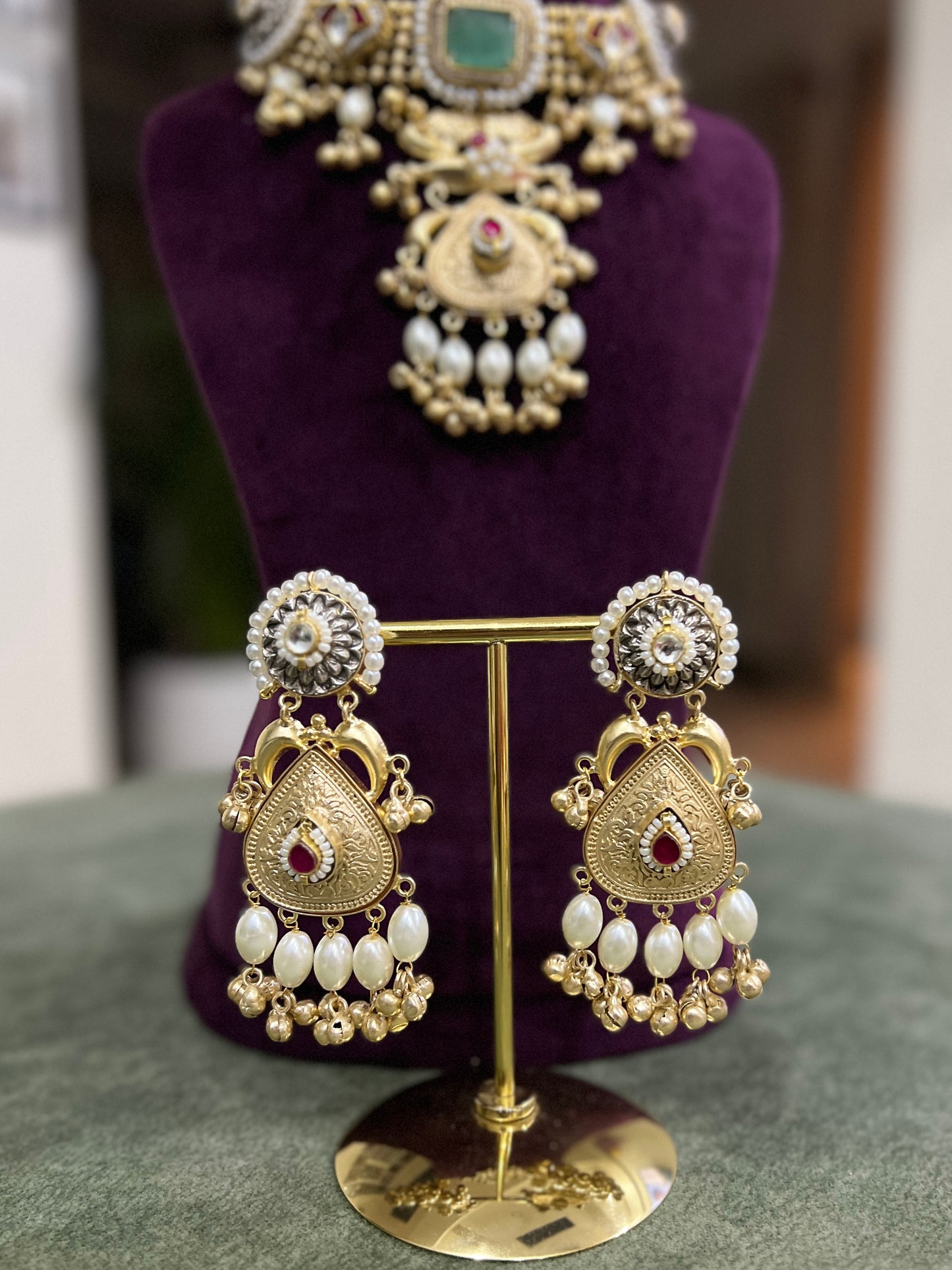 Veena Jadau Fusion Necklace DB-GP140001Z2