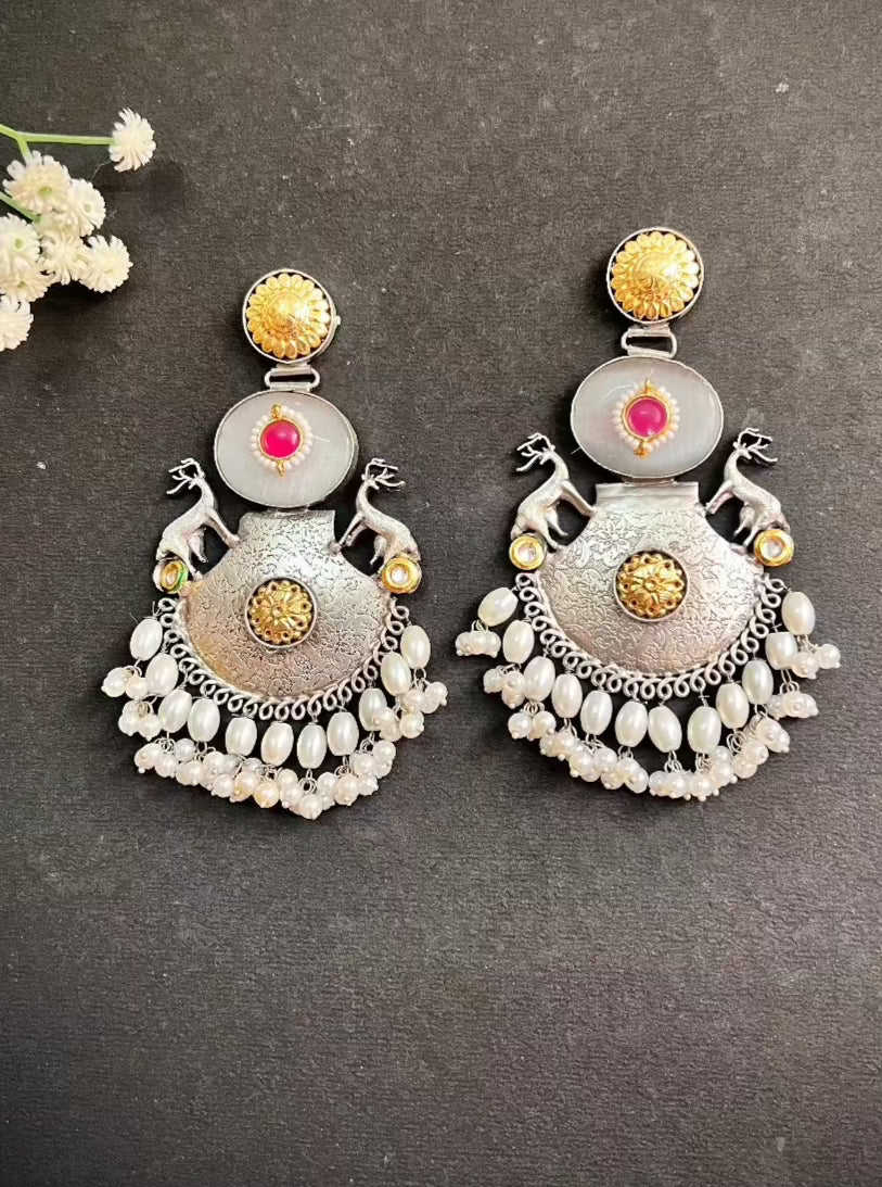 Rani Silver Replica Dangler Earring DB-SR10005