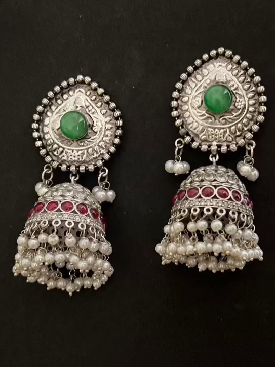 SILVER REPLICA SUFIA JHUMKA DB-SR1800Z2