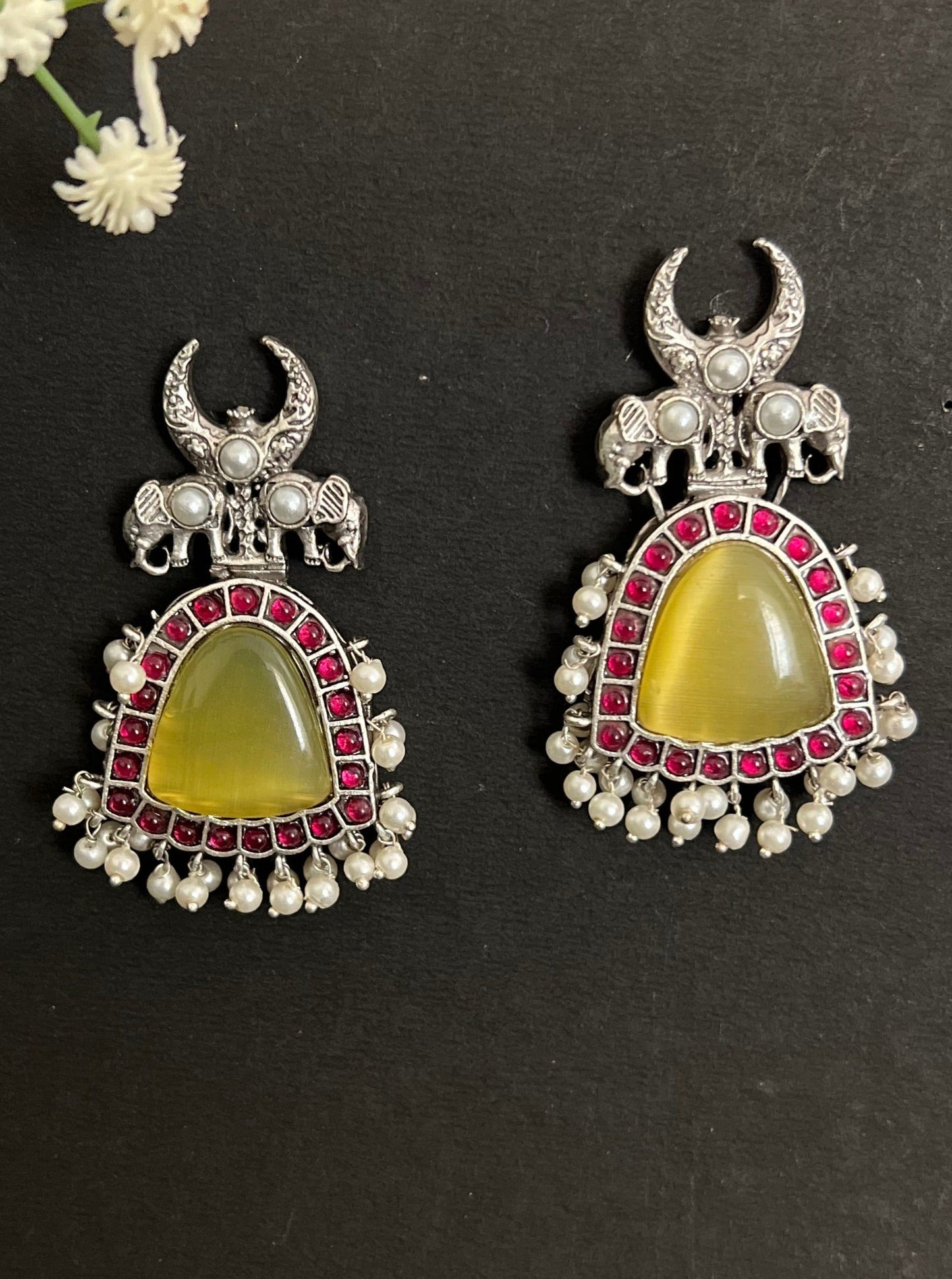 Alisha Silver Replica Dangler Earrings DB-SR1371Z4