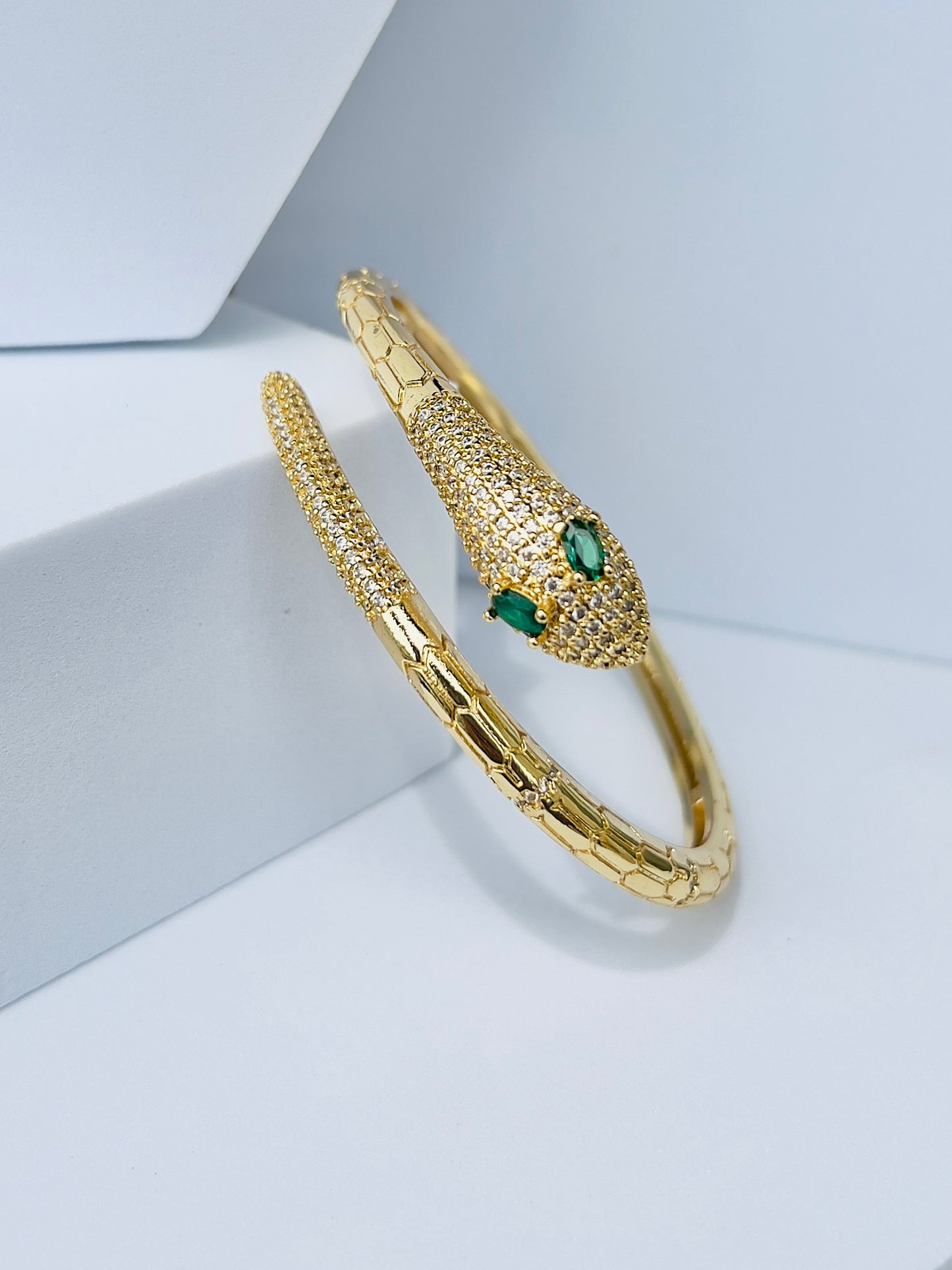 Emerald Eyes Luxury Serpenti Bracelet