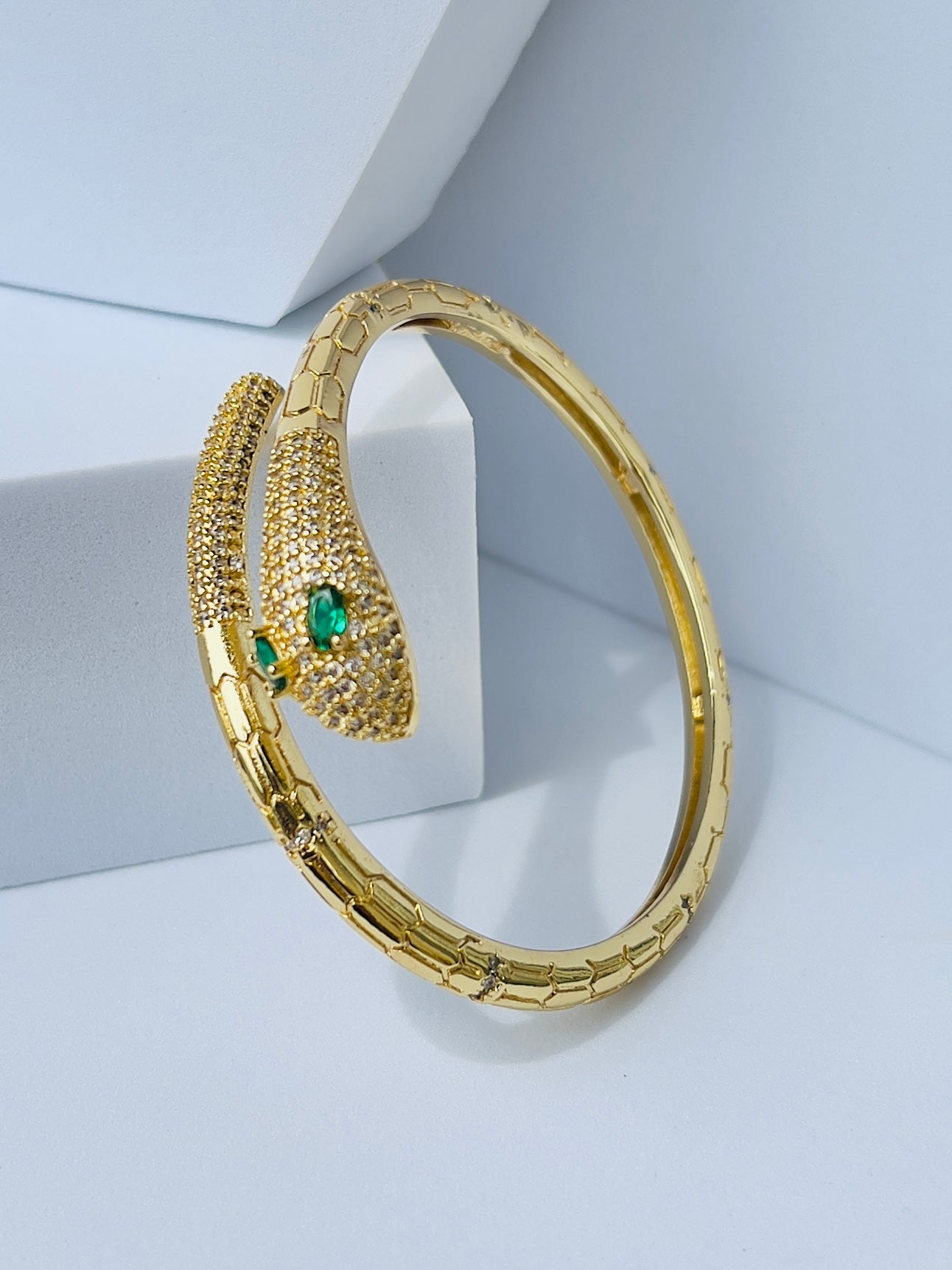 Emerald Eyes Luxury Serpenti Bracelet
