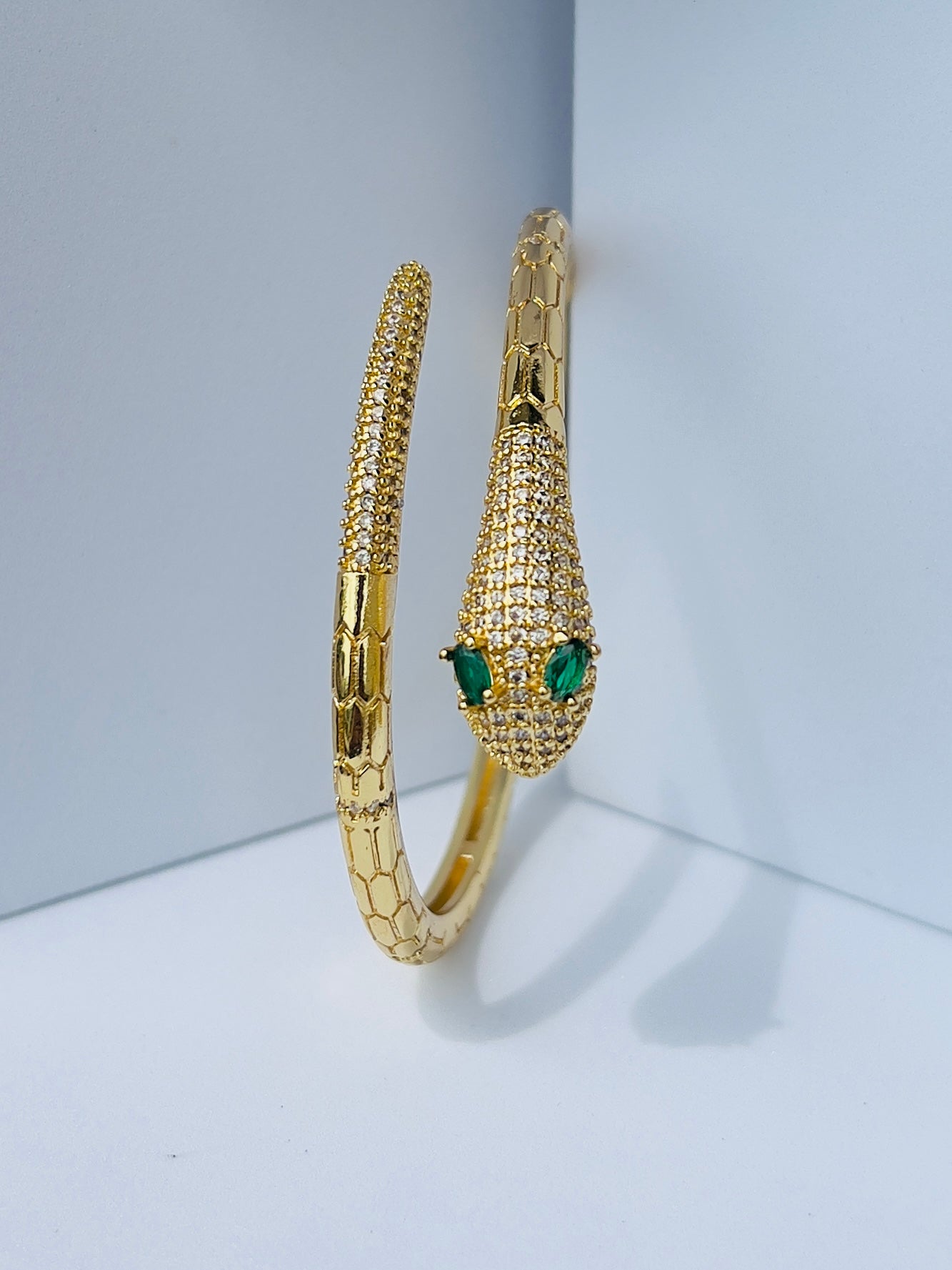 Emerald Eyes Luxury Serpenti Bracelet