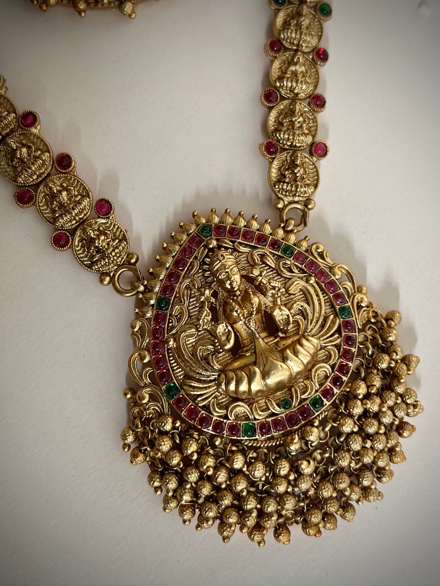 Antique Gold-Plated Temple Jewellery Necklace DB-GP12460Z6
