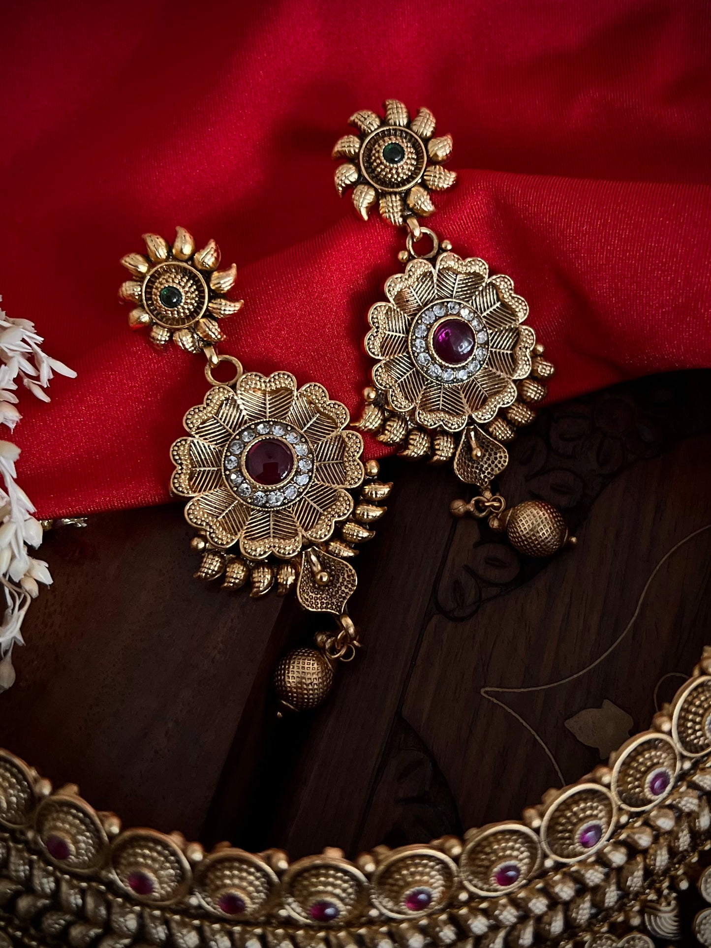 Gold Plated Designer Antique Necklace Set DB-GP16000Z