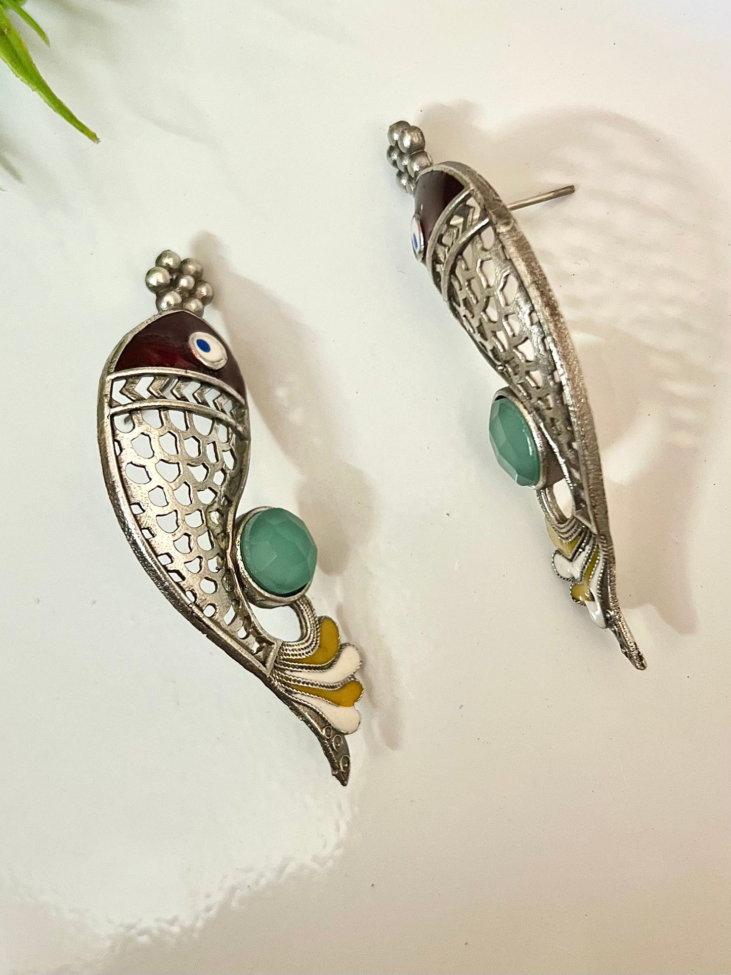 Silver Fish Stud Earrings DB-SR1400Z2