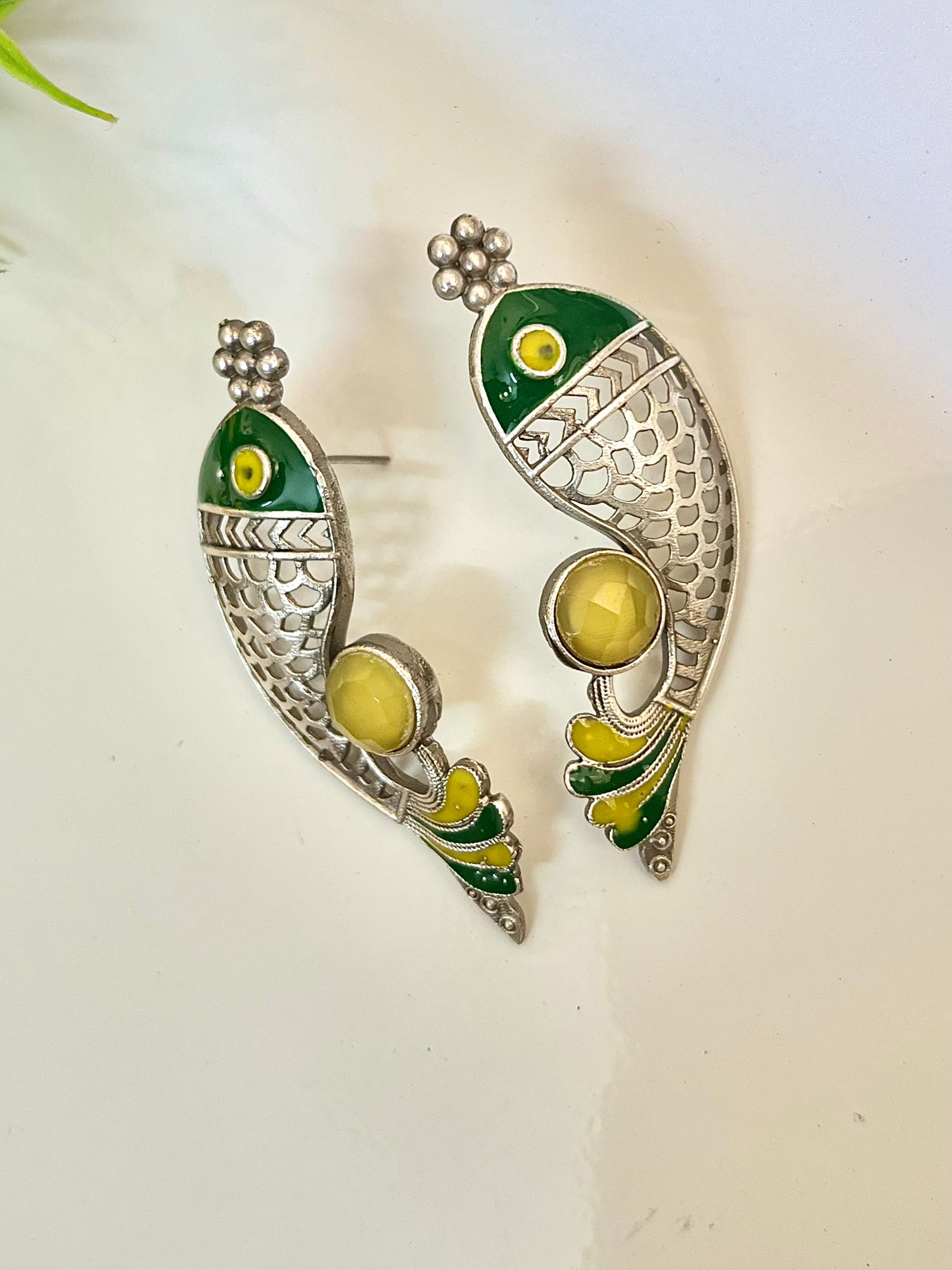 Silver Fish Stud Earrings DB-SR1400Z2