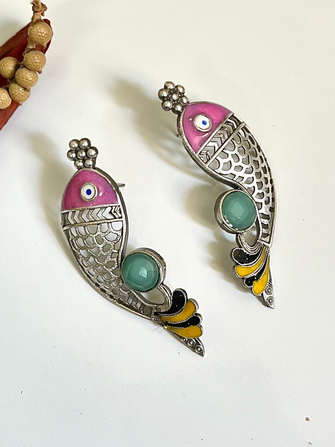 Silver Fish Stud Earrings DB-SR1400Z2