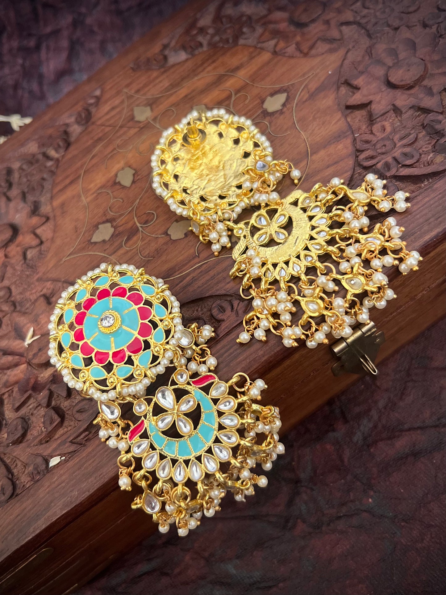 Suhana Meenakari Dangler Earrings DB-GP13600Z