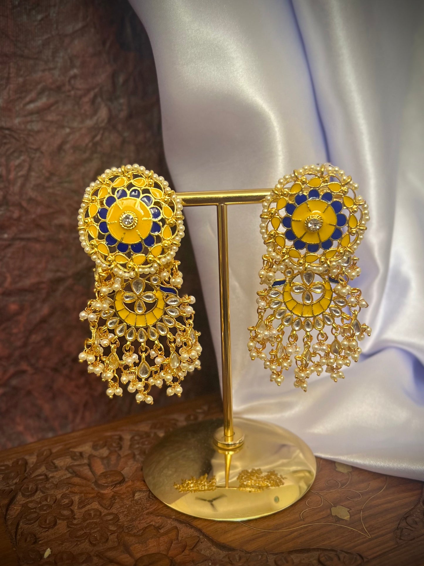 Suhana Meenakari Dangler Earrings DB-GP13600Z