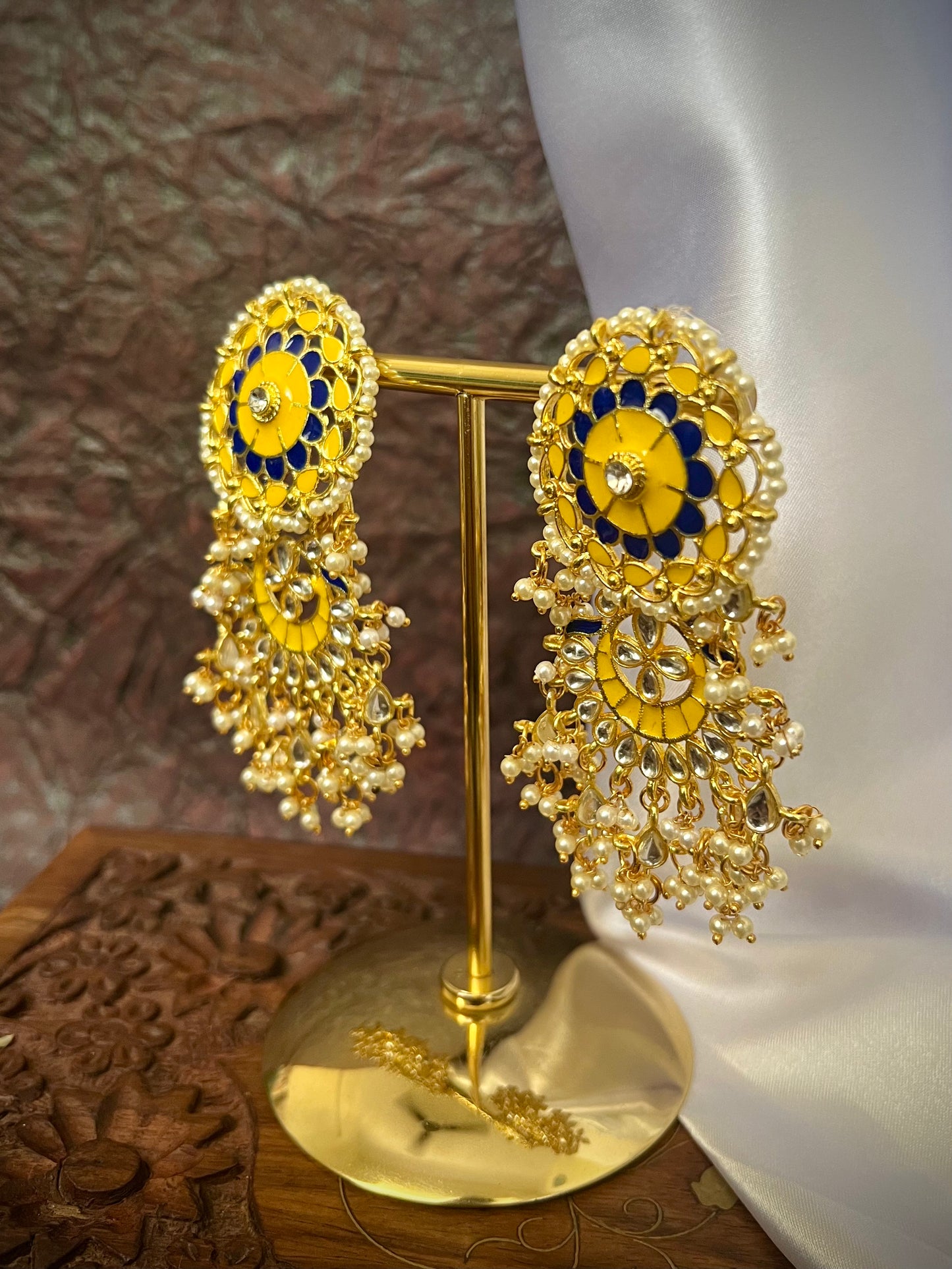 Suhana Meenakari Dangler Earrings DB-GP13600Z