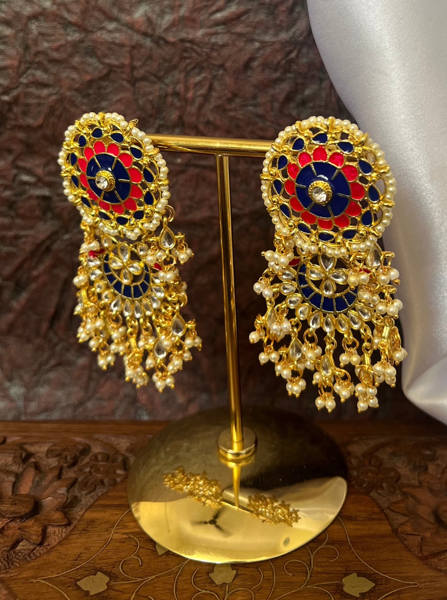 Suhana Meenakari Dangler Earrings DB-GP13600Z