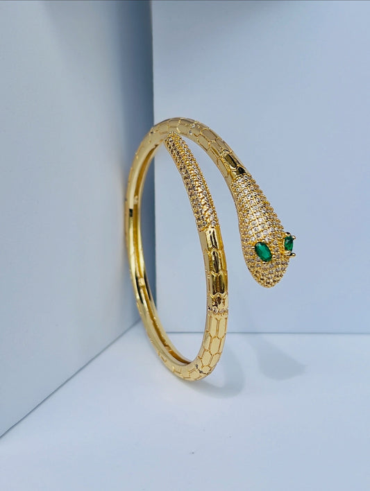 Emerald Eyes Luxury Serpenti Bracelet