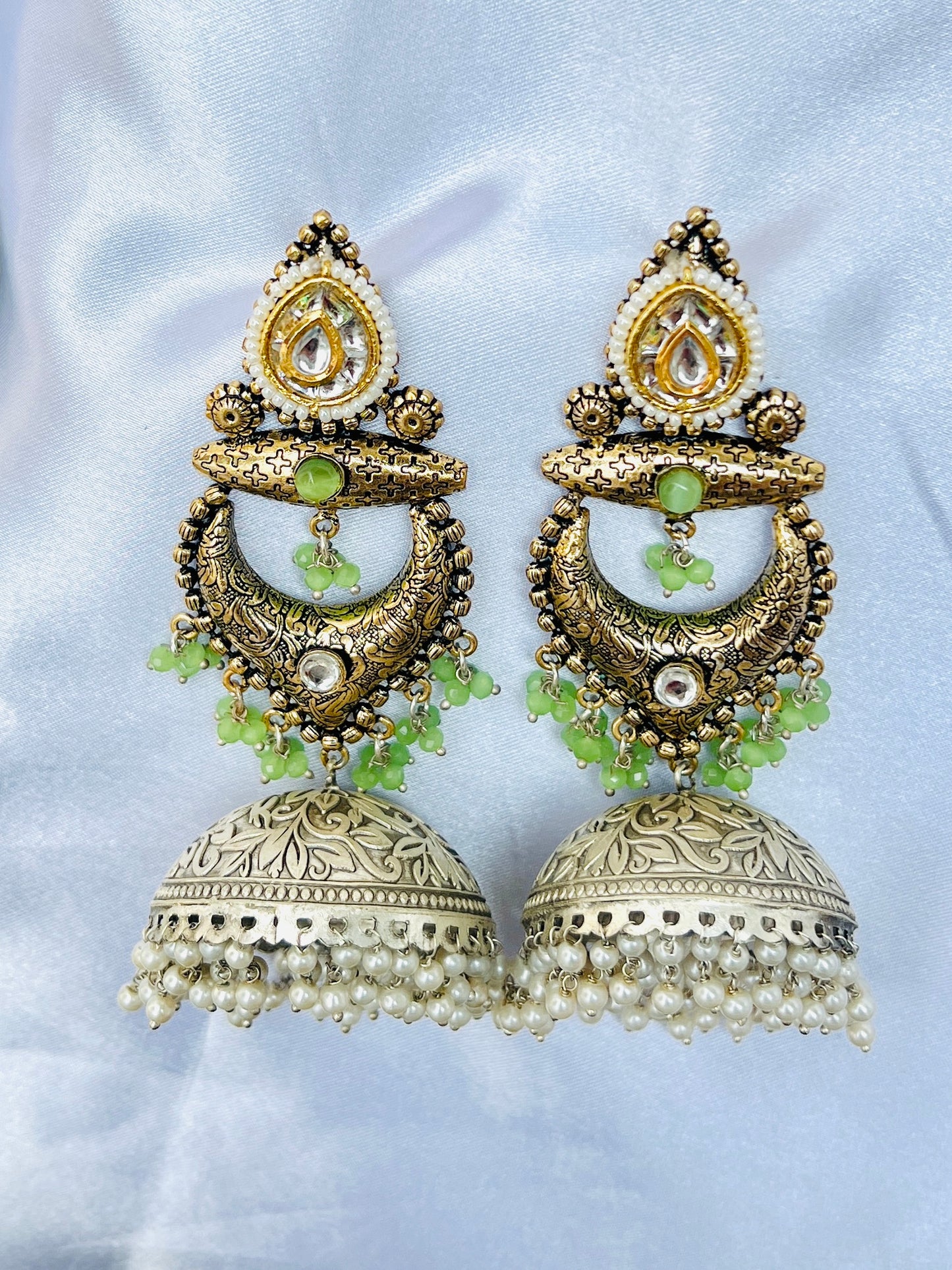 Jhankaar Oversized Statement Earrings DB-SR116000Z2