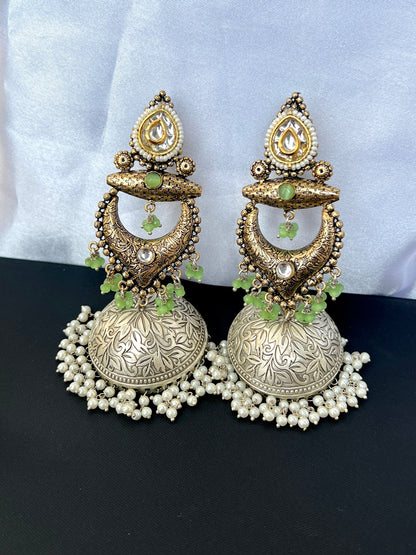 Jhankaar Oversized Statement Earrings DB-SR116000Z2