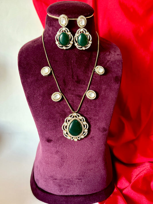 Rani Kundan pendant set DB-GP119000Z2