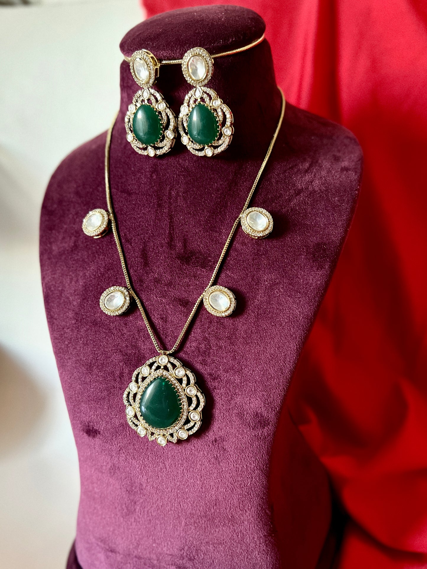 Rani Kundan pendant set DB-GP119000Z2