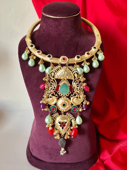 Mannat Rajwadi Hasli Statement Necklace DB-GP13000Z2
