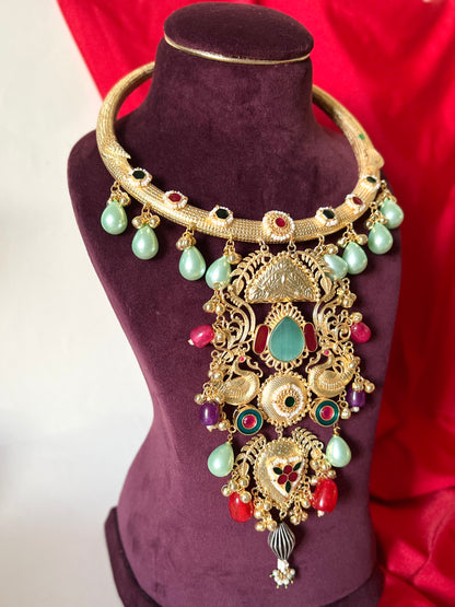 Mannat Rajwadi Hasli Statement Necklace DB-GP13000Z2