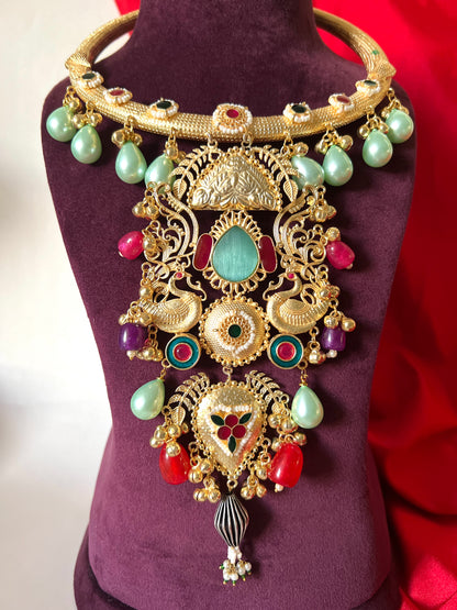 Mannat Rajwadi Hasli Statement Necklace DB-GP13000Z2