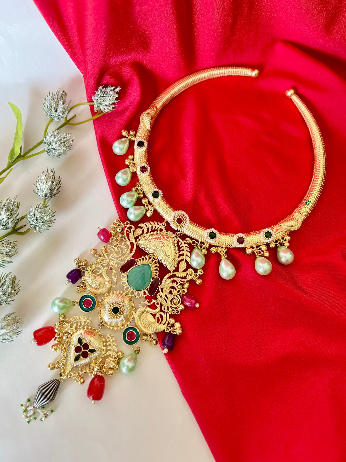 Mannat Rajwadi Hasli Statement Necklace DB-GP13000Z2
