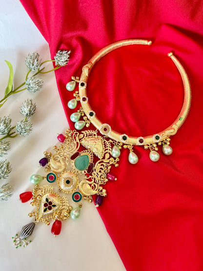 Mannat Rajwadi Hasli Statement Necklace DB-GP13000Z2