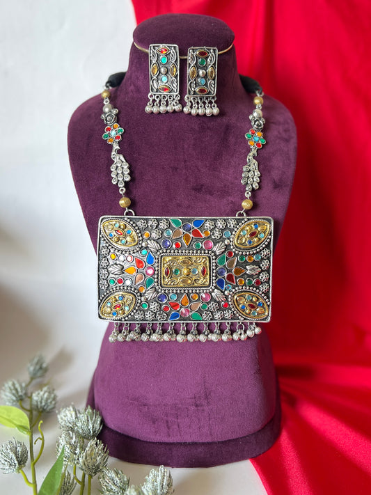 Zuri oxidised necklace DB-0X9000Z2