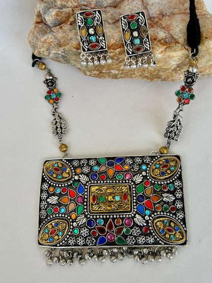Zuri oxidised necklace DB-0X9000Z2