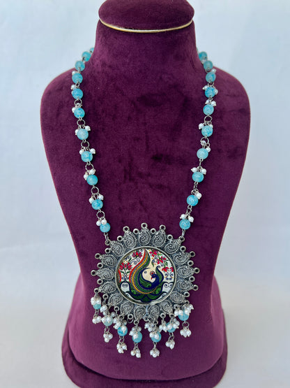 Sufiaa Oxidised Peacock Long Necklace DB-OX6000Z2