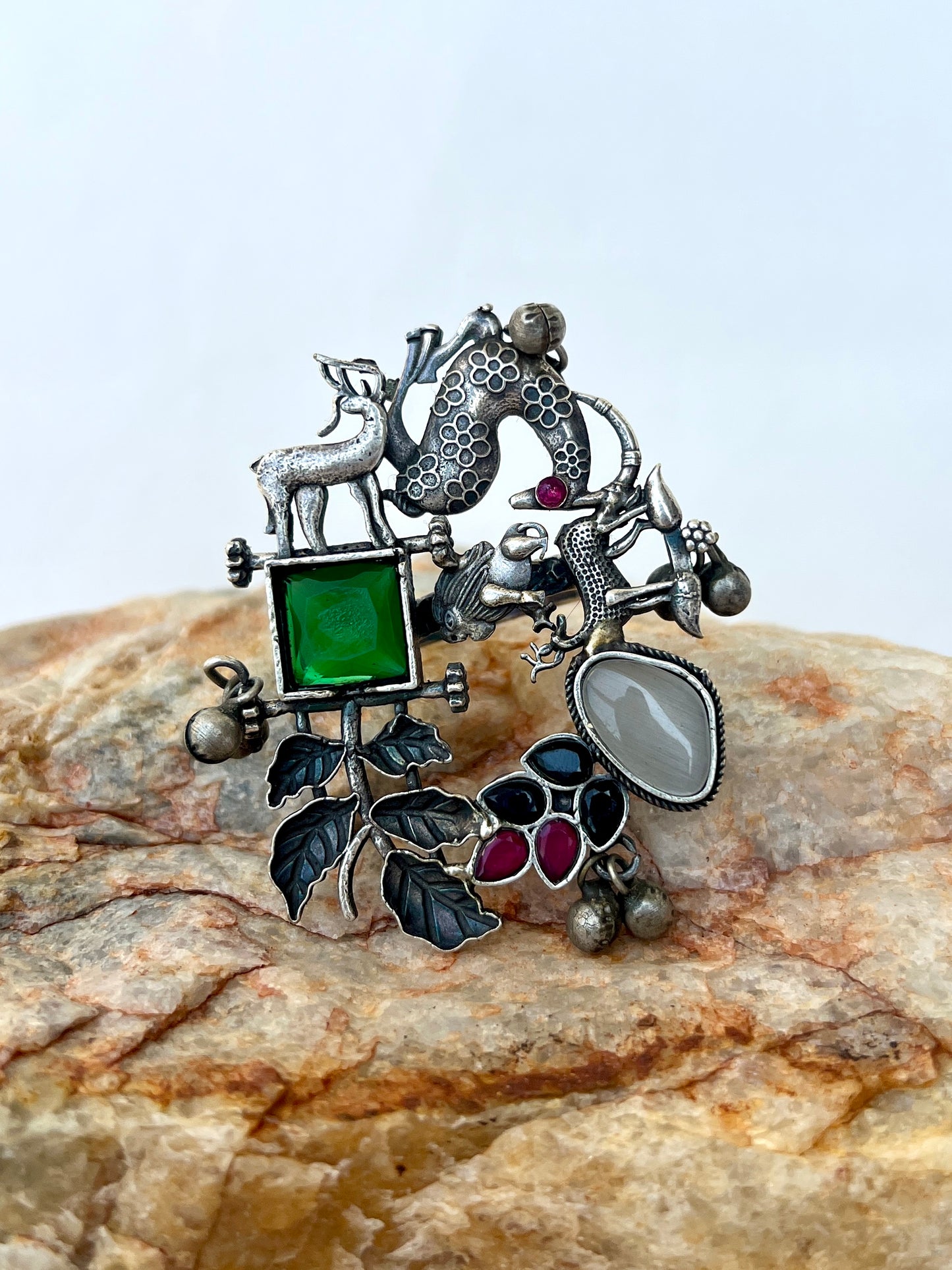 Hirni Oxidised Finger Ring DB-OX5000Z2