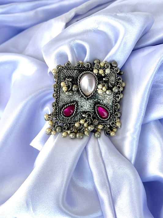 Sarah Oxidised Square Finger Ring DB-OX5000Z2