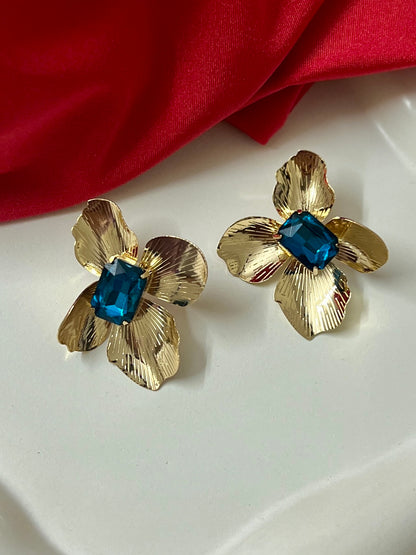 RUHI FLOWER PATTERN STUDS DB-GP19002Z