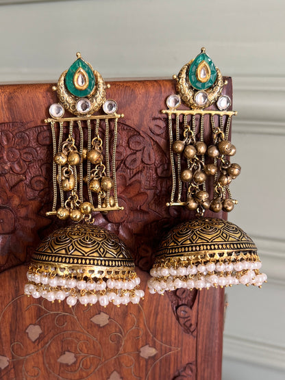 Rooh Jhumka Earrings DB-GP21800Z2
