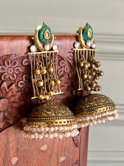Rooh Jhumka Earrings DB-GP21800Z2